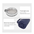 Grain Mill, Multifunctional Electric Spice Mill, Coffee Grinder with Stainless Steel Striking Knife and Transparent Lid, 600 ml Capacity for Coffee Beans, Nuts, Spices, Grains, Herbs