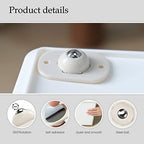 Self Adhesive Caster Wheels Mini Swivel Wheels Stainless Steel Ball Paste Casters Universal Wheel 360 Degree Rotation Sticky Pulley Rolling Feet for Appliances Storage Box Furniture (4pcs / set)