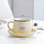 Porcelain Coffee Cups Multicolor Set - 12pcs, 170ml