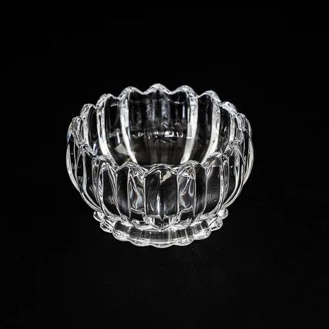 طقم خشاف كريستال مكون من 12 قطعه 6 بولات و 6 أطباق