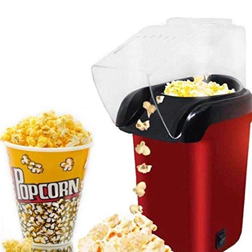 MINI Fast Hot Air Popcorn Popper Machine No Oil Popcorn MakerIdeal for Watching Movies and Holding Parties in Home Healthy Hot Air Popcorn Popper
