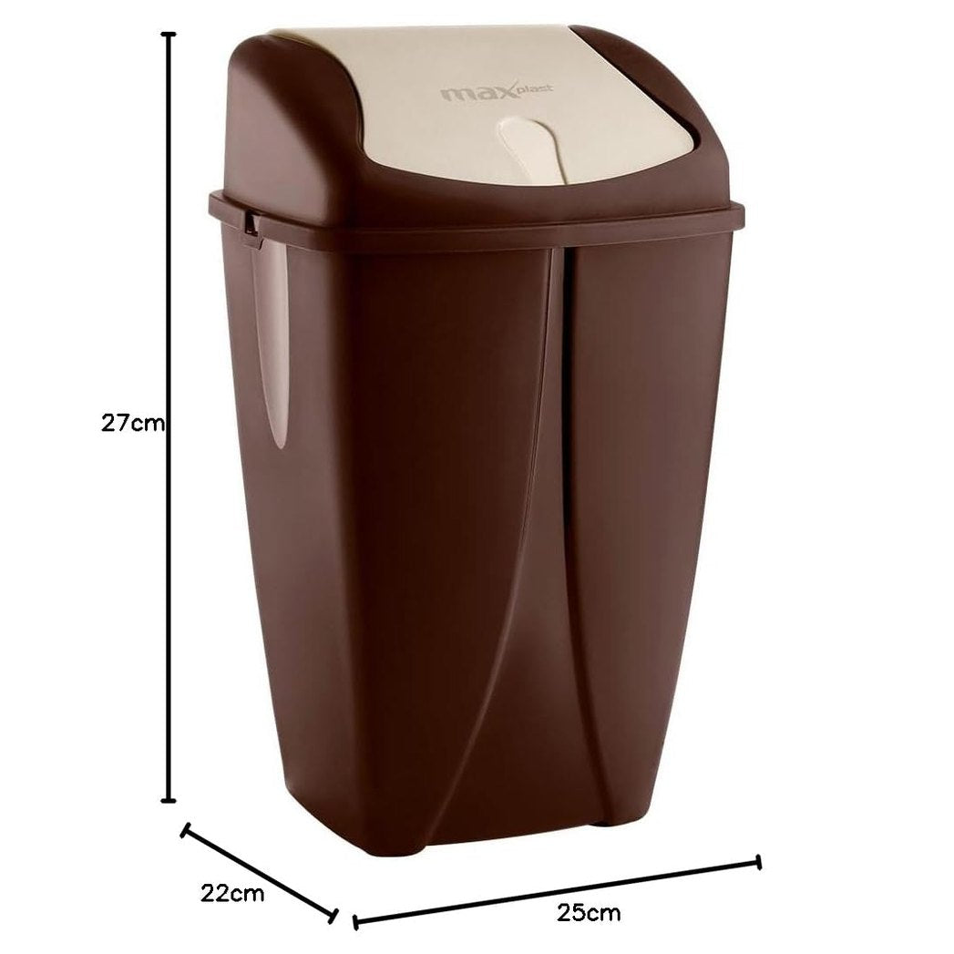Max Plast Sharp Trash Bin 50 Liter (1, 378, Rectangular, Liter, 50)