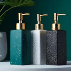Porcelain Shampoo Bottle - Stylish and Functional Bathroom Accessory, Ideal for Storing Shampoo, Conditioner, and Hand Sanitizer, Adds a Touch of Class to Your Space (1Piec)