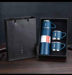 Thermal Mug Set with 3 Cups - The Perfect Companion for Your Hot and Cold Drinks Medium (Navy)