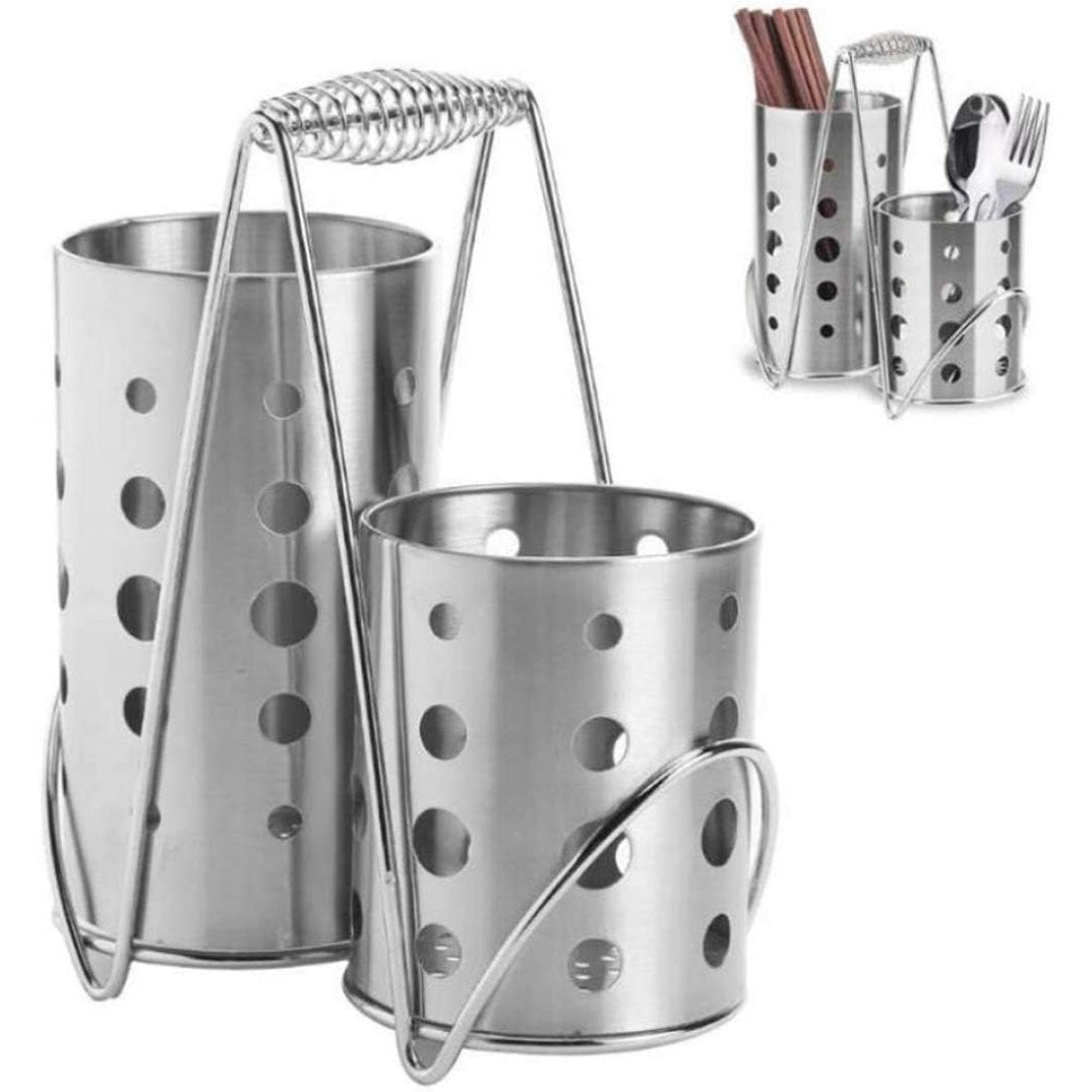 Stainless Steel Tableware Holder Drain Rack, Spoon Chopsticks Fork Spatula Cutlery Racks, Chopsticks Holders, Kitchen Tools