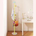 Metal Coat Rack Freestanding Clothing Rack with Quartz Stone Base Coat Tree Mushroom Rack Tree with 7 Hooks Room Small Hall for Clothes Hat Yellow