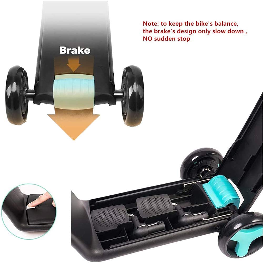 Aiwanto 3 Wheel Scooter for Kids Kick Scooter with Anti-Slip Deck Kids Tricycle 3 in 1 Toddler Balance Bike Scooter Ride On Toys (Blue)