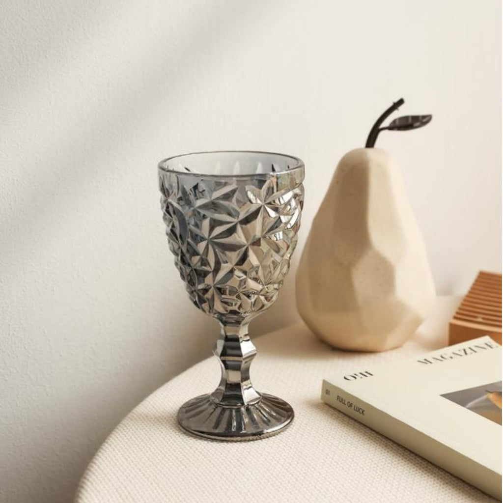 Vintage 6-Piece Set of Glossy Glasses