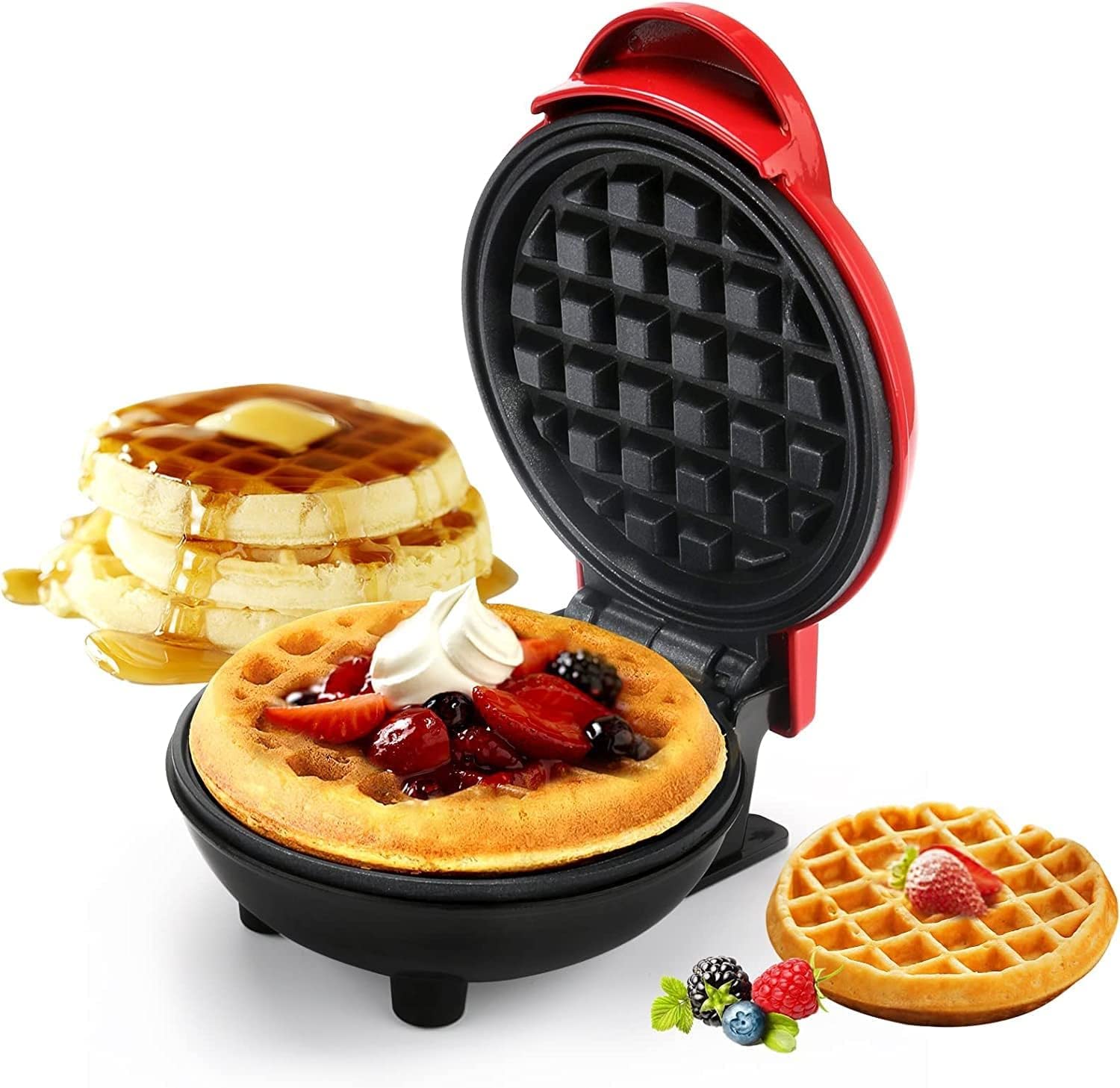 Mini Waffle Maker – Non-Stick Electric Waffle Machine for Home Kitchen