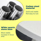 Metal Coat Rack Freestanding Clothing Rack with Quartz Stone Base Coat Tree Mushroom Rack Tree with 7 Hooks Room Small Hall for Clothes Hat Yellow