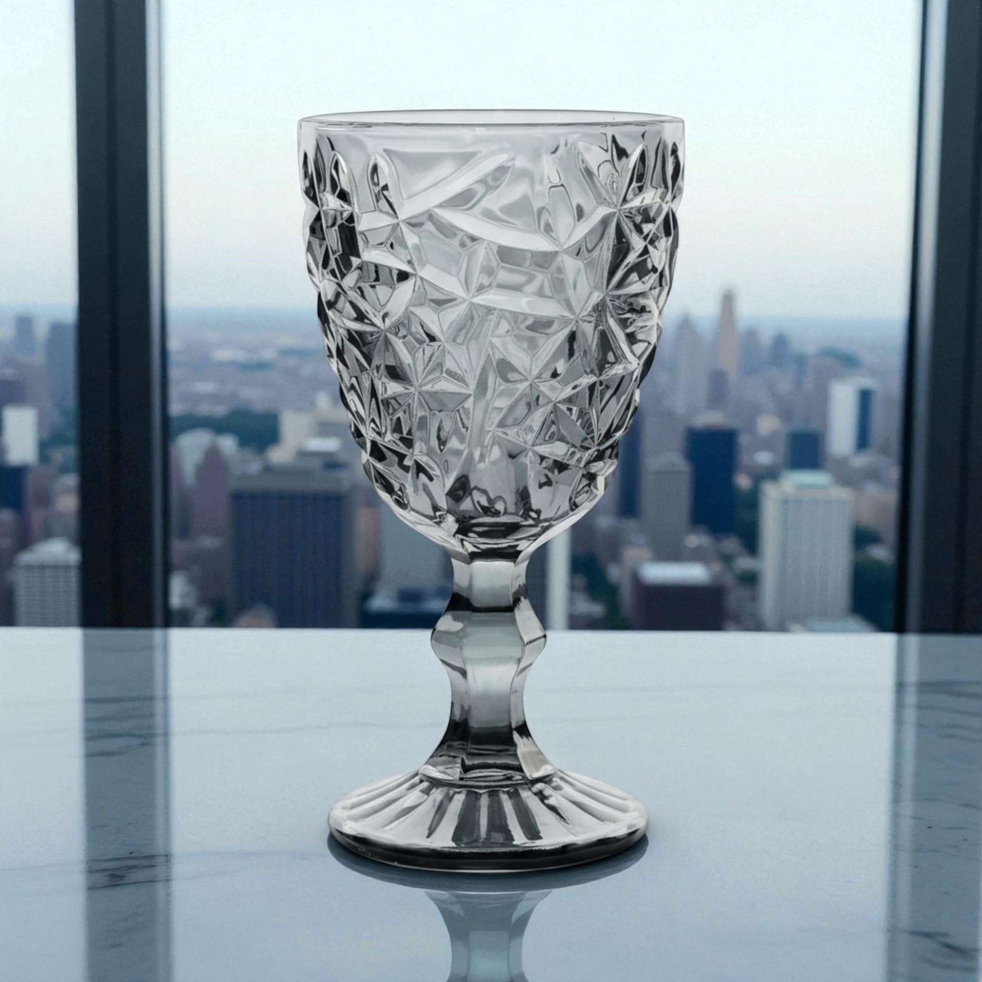 Vintage 6-Piece Set of Glossy Glasses