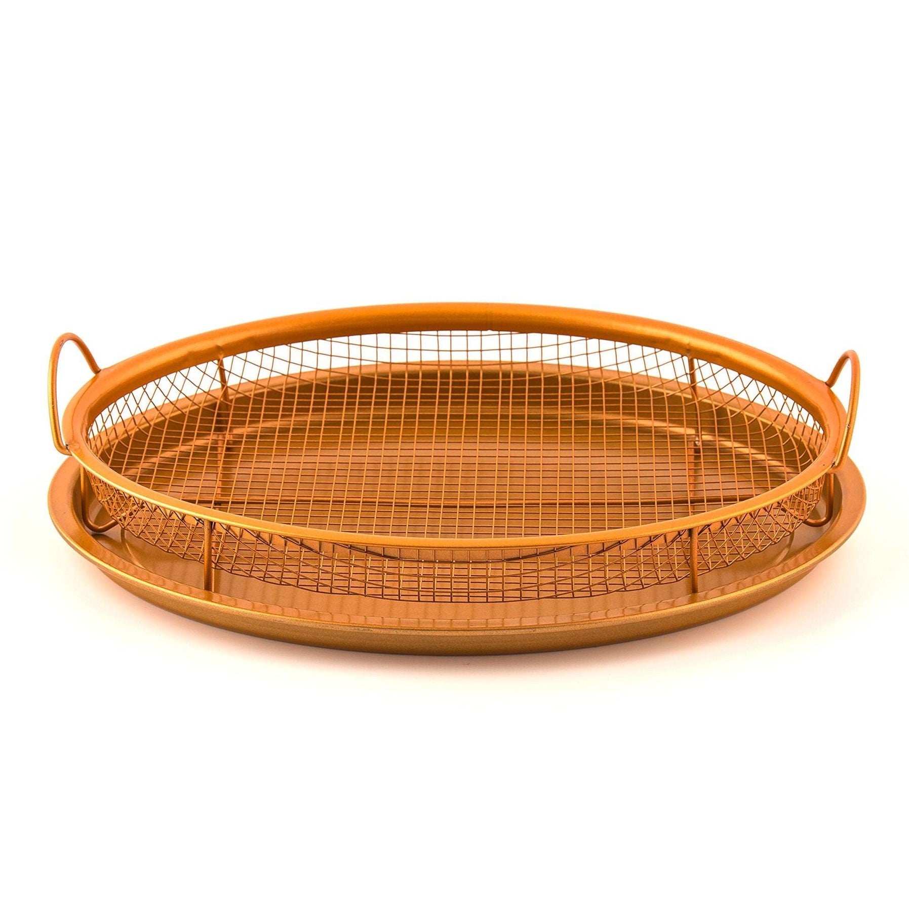 Copper Non-Stick Crisper Tray for Healthy, Oil-Free Frying