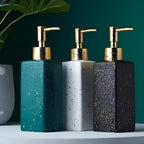 Porcelain Shampoo Bottle - Stylish and Functional Bathroom Accessory, Ideal for Storing Shampoo, Conditioner, and Hand Sanitizer, Adds a Touch of Class to Your Space (1Piec)