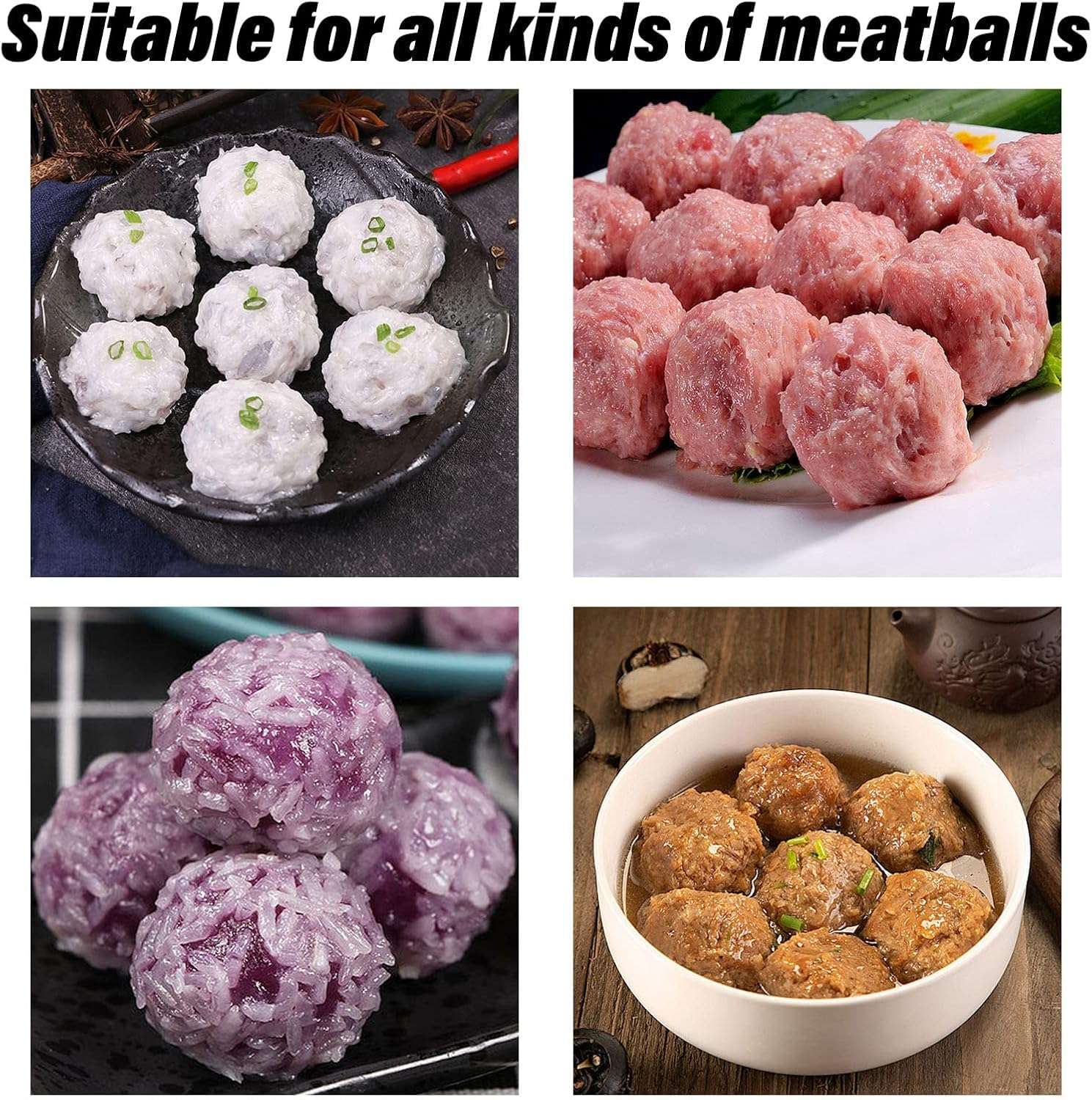 Manual Kofta Maker Meatball Maker Chicken Meat Ball Maker Easy to Make Stuffed Potatoes and Homemade Fries in Your Kitchen Easy and High Quality | From Generic