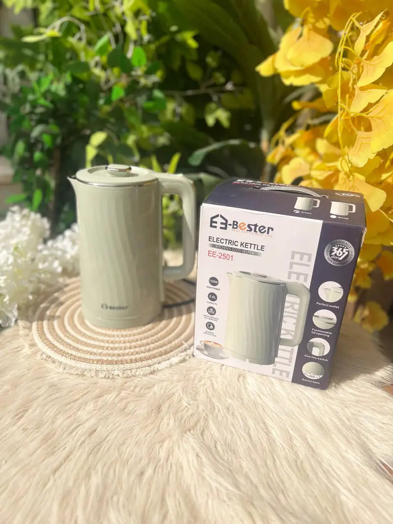 Electric Kettle E3-Bester – 2-Liter Capacity, 1500W